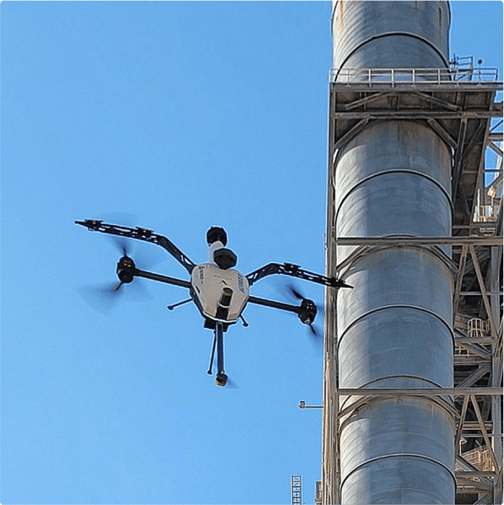 Bilfinger’s client saved $165,000 on a single 400 feet stack inspection.